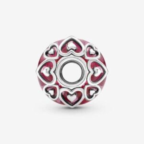 Pandora Reveal Your Love Pink Murano Glass Charm - Picture 3 of 4